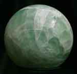 Green "Afirican Emerald" fluorite ball
